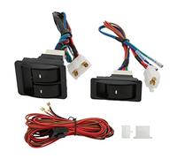 ZDETGU Kit Universel de Commutateur de Vitre électrique de Voiture, Ensemble de Régulateur 12V pour Véhicules à 2 Portes avec Faisceau de Câbles et Installation Facile