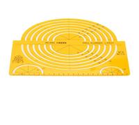 ZDETGU Modèle de Dessin de Conception Architecturale Multifonctionnelle, Règle Géométrique Creuse (4352)