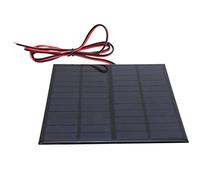 ZDETGU Module de Panneau Solaire Polycristallin 12 V 3 W - Haute efficacité à Faible luminosité avec Câble de 1 M pour Projets Solaires de Bricolage, Expériences de Recherche et Applications