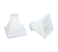 ZDETGU Moules Pyramidaux en Silicone pour 2 Pièces, Grands Moules Artisanaux Réutilisables, Finition Brillante, Démoulage Facile pour la Décoration de la Maison, Fabrication de Bougies