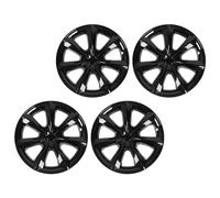 ZDETGU Moyeu de Roue d'épée à Clipser de 19 Pouces, Couverture Complète pour 2021 à 2024, Gris argenté (Perle Noire)