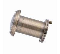 ZDETGU Optical Glass Door Viewer 220 Degree Wide Angle Copper Scope | Convient aux portes de 35 à 60 mm d\'épaisseur, conception à couvercle rotatif, judas de sécurité domestique, construction
