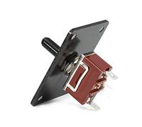 ZDETGU Panneau d'Interrupteur à Bascule Marin 12V, pour Commande de Guindeau, Interrupteur de Bateau en Aluminium avec Fonction à 3 Positions pour Yachts et Bateaux