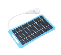 ZDETGU Panneau Solaire Polyvalent 5 V 5 W avec Lumière et Poignée pour Le Camping en Plein Air et Chargement USB