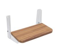 ZDETGU Repose-Pieds Pliable en Teck pour Bateaux - Teck de qualité Marine avec Cadre en Aluminium, Marchepied Pliable pour Le Confort de la Barre, Design Peu Encombrant, Plate-Forme de Repose-Pieds