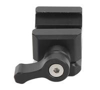 ZDETGU Support de Cage de Caméra à Pince sur Rail Universel, Adaptateur de Chaussure Froide fileté de 1/4 Pouces et 3/8 Pouces, Moniteurs, Lumières LED avec Bras articulé pour Un