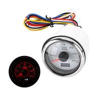 ZDETGU Tachymètre Universel de 52 Mm avec Rétroéclairage Rouge, Mesure Précise du Régime pour Moto, Camion, Bateau, Moteurs Marins, Tachymètre Automatique 9-30 V avec Technologie de Moteur Pas à Pas