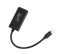 ZDETGU Testeur USB C avec écran Couleur - Compteur de Tension de Courant Multifonctionnel pour Appareils - Alimentation Bidirectionnelle pour Téléphones, Ordinateurs Portables, Tablettes - Analyseur