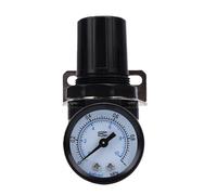 ZDETGU Vanne de Contrôle de Manomètre de Régulateur de Compresseur D'air NPT 1/4 Pouce 0-130 PSI 19,4 SCFM avec Construction en Alliage D'aluminium pour Outils Pneumatiques de Garage