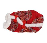 ZDETGU Vêtements de Chinois Traditionnels Chinois Mémateur de Peluche Chaude pour Les Petits Chiens et Les Chats (M)