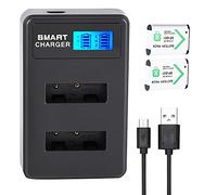 ZDETGU Voyage Portable Extérieur USB Charge LCD Double Fentes pour la Batterie NP-BX1 Black