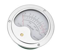 ZDETGU VU-mètre 120 Mm Haute Précision en Alliage d'aluminium pour Systèmes Audio, Studios d'enregistrement et Projets de Bricolage, Pointeur Sensible 12 V avec Rétroéclairage, Stable (Silver)