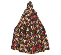 ZDFHKYDY Adorable coq poules - Cape à capuche imprimée d'Halloween pour adultes - Cape abordable pour adultes pour jeux de rôle, fêtes à thème et festivals - Coupe confortable avec capuche