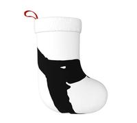 ZDFHKYDY Arts martiaux de taekwondo - Bas de Noël double face en peluche et flanelle - Décoration de luxe pour cheminée - Assorti à la famille.