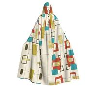 ZDFHKYDY Cape à capuche moderne du milieu du siècle pour adultes - Cape à capuche pour adulte abordable pour les jeux de rôle, les fêtes à thème et les festivals - Coupe confortable avec capuche