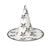 ZDFHKYDY Étoiles orientales - Chapeau d'Halloween à couverture complète - Chapeau unique en tissu Oxford pour adultes avec des motifs accrocheurs, pour les festivals et les fêtes à thème.