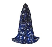 ZDFHKYDY Glow in The Dark Cape réglable imprimée pour adolescents - Cape pour jeunes pour festivals et scène, légère à capuche, taille M