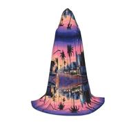 ZDFHKYDY The Old Hollywood - Cape réglable imprimée pour adolescents - Cape pour jeunes pour festivals et scène, légère à capuche L