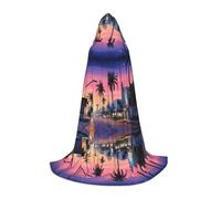 ZDFHKYDY The Old Hollywood - Cape réglable imprimée pour adolescents - Cape pour jeunes pour festivals et scène, légère à capuche, taille S