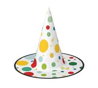ZDFHKYDY Twister Polka Dots - Chapeau d'Halloween à couverture complète - Chapeau unique en tissu Oxford pour adultes avec des motifs accrocheurs, pour les festivals et les fêtes à thème.
