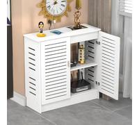 ZDFTGKM Boîte cachée pour routeur WiFi, boîte de rangement sur pied pour modem, armoire multimédia pour la maison, côtés creux, grande capacité pour et bureau (blanc, 70,1 x 80 x 30 cm)