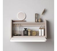 ZDFTGKM Bureau mural pliant, table pliante, table pliante à linge, bureau pliable en bois, table stable robuste, flottante pour petit espace (taille : 60 x 32 x 12,5 cm, style de couleur