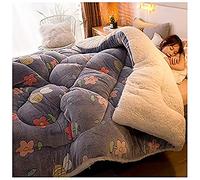 ZDFTGKM Couette d'hiver en coton épais et cachemire, couverture en vison coréen, couverture lourde super chaude double face, adaptée pour une literie familiale simple et double (180 x 220 cm (3,5 kg