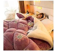 ZDFTGKM Couette d'hiver en coton épais et cachemire, couverture en vison coréen, couverture lourde super chaude double face, adaptée pour une literie familiale simple et double (150 x 200 cm (3,5 kg