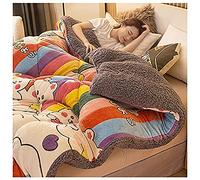 ZDFTGKM Couette d'hiver en coton épais et cachemire, couverture en vison coréen, couverture lourde super chaude double face, adaptée pour une literie familiale simple et double (150 x 200 cm (3,5 kg
