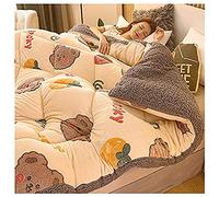 ZDFTGKM Couette d'hiver en coton épais et cachemire, couverture en vison coréen, couverture lourde super chaude double face, adaptée pour une literie familiale simple et double (150 x 200 cm (3,5 kg