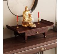 ZDFTGKM Étagère d'autel avec rangement, table bouddhiste compacte, table de méditation pour la maison ou l'espace de prière sacré, armoire Pooja à usage mural (L19,7)