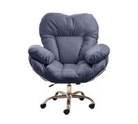 ZDFTGKM Lazy Sofa Chaise de bureau inclinable pour chambre à coucher, bureau, style contemporain, ergonomique, inclinable avec repose-pieds rétractable Bleu