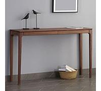 ZDFTGKM Table de canapé moderne du milieu du siècle à 4 pieds en bois de noyer console de rangement rectangulaire nord-américaine nouveau porche chinois longue housse contre le mur marron 147,3 cm (L