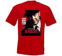 ZDFUXDSRA Blacklist TV Series v8 T-Shirt Black Mens