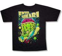ZDFUXDSRA Enter Shikari Brain Cartoon Black T Shirt New Band Merch