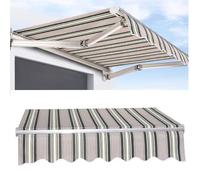 ZDHFFFUK Remplacements De Tissu D'auvent De Patio Rétractable Manuel/électrique Abri Pare-Soleil Imperméable Extérieur 280g/m² Tissu Polyester pour Auvent De Balcon De Pont, Personnalisable(Size:3x2m