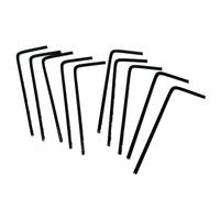 ZDingTech Lot de 10 clés Allen 0,05, clé Allen 0,1 cm, clé hexagonale 0,05, clé hexagonale 0,050, clé hexagonale 050 en forme de L avec bras long.