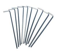 ZDingTech Lot de 10 clés Allen 3/32 à extrémité sphérique, jeu de clés hexagonales de 3/32 llen en forme de L avec long bras.
