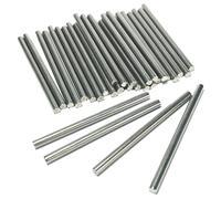 ZDingTech Lot de 30 chevilles en métal M3 3 mm x 50 mm pour étagère, supports d'étagères, tige en métal de 3 mm x 50 mm. Piquets de lit superposés en acier inoxydable 304