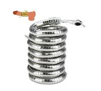 ZDJBFA Anneau de Pénis Super Long de 80 cm en Forme de Serpent, Anneau Pénien Incurvé, Anneau de Scrotum Réglable, Retarde L'éjaculation, Bijoux Intimes, Jouets Sexuels de Bondage BDSM pour Hommes