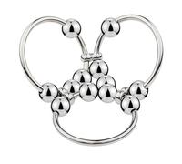 ZDJBFA Anneau de Testicule Triple, Civière de Boule, Ensemble de Bondage avec Perles Métalliques Améliorant L'érection, Anneau de Pénis, Anneaux Péniens, Bijoux Intimes, Jouets Sexuels Érotiques