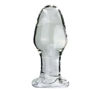 ZDJBFA Gros Bouchon en Verre Transparent Plug Anal XXL Grand Gode Anal Plug Anal Extrême Extenseur D'anus/Dilatateurs Anaux Stimulateur de Point G Jouets Anaux,B