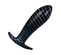ZDJBFA Plug Anal en Verre Extra Large, Gode en Verre Cristal Transparent, Boules Anales, Perle Anale, Stimulateur du Point G, Dilatateur Anal, Masturbation, Jouet Sexuel SM,B