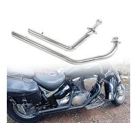 ZDJKI Shortshots Staggered Echappement Kit Silencieux Silencieux pour S&uzuki Intruder 1500 CC 2004 Moto Échappement