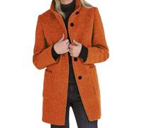 ZDJSWJ Femmes hiver long pea épaissir manteau plus taille trenche peacoat veste laine mélange épaissir blazer veste