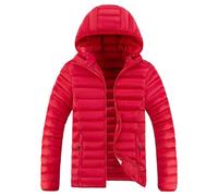 ZDJSWJ Hommes doudoune légère chaude imperméable à l'eau chaude hiver doudoune épaissie et moelleuse coupe - vent veste à capuche