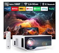 ZDK Mini videoprojecteur 4K Supporté,Projecteur Video Portable Native 1080P,Retroprojecteur Home Cinéma 20000 lumens,Compatible iOS/Android/PC/PS5/TV Stick/HDMI/USB