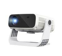 ZDK Nouveau projecteur intelligent, Full HD 1080p, Keystone automatique, 4K, 680 ANSI, WiFi 6, Bluetooth, portable, blanc cassé, applications intégrées, home cinéma, vidéo de chambre, mini projecteur