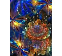 Zdklfm69 Peindre par Nombre Peinture par numéro Mandala Peinture à l'huile Kits Fleurs Peinture Art Artisanat Cadeaux Peints à la Main décoration de la Maison 40x50cm