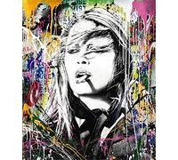 Zdklfm69 Peindre par Nombre Peinture par numéro Street Graffiti Art Adultes Art Abstrait Impressions sur Toile pour Dessin Home Wall Decor Cadeau 40x50cm